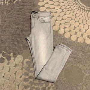Express Grey Silver Skinny Jeans Size 2